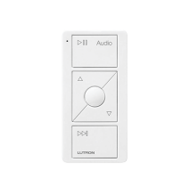 LUTRON ELECTRONICS PJ23BRLGWHA02 PJ23BRLGWHA02 Control PICO 3 botones control de audi