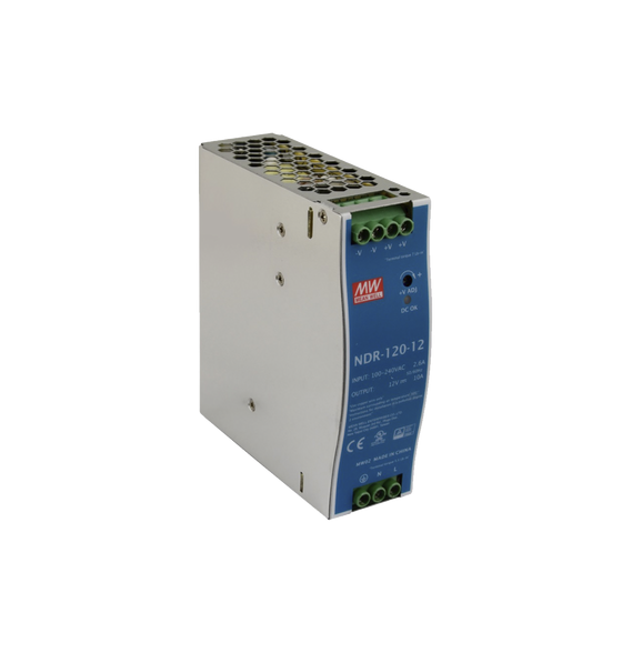 MEANWELL NDR12012 NDR-120-12 Fuente de poder industrial de 120 W salida 12 Vcc entrad