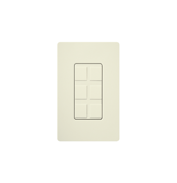 LUTRON ELECTRONICS SC6PFBI SC-6PF-BI Caja de pared para varios contactos de red o tel