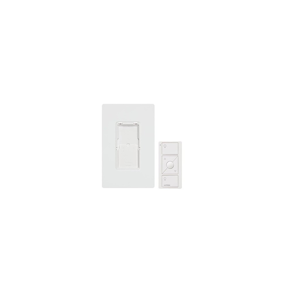 LUTRON CASETA WIRELESS PJ2WALLWHL01 PJ2WALLWHL01 Kit placa de pared y Control Remoto