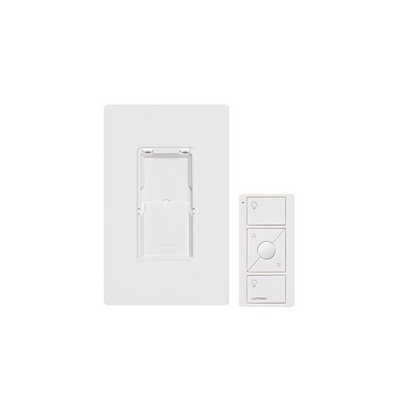 LUTRON CASETA WIRELESS PJ2WALLWHL01 PJ2WALLWHL01 Kit placa de pared y Control Remoto