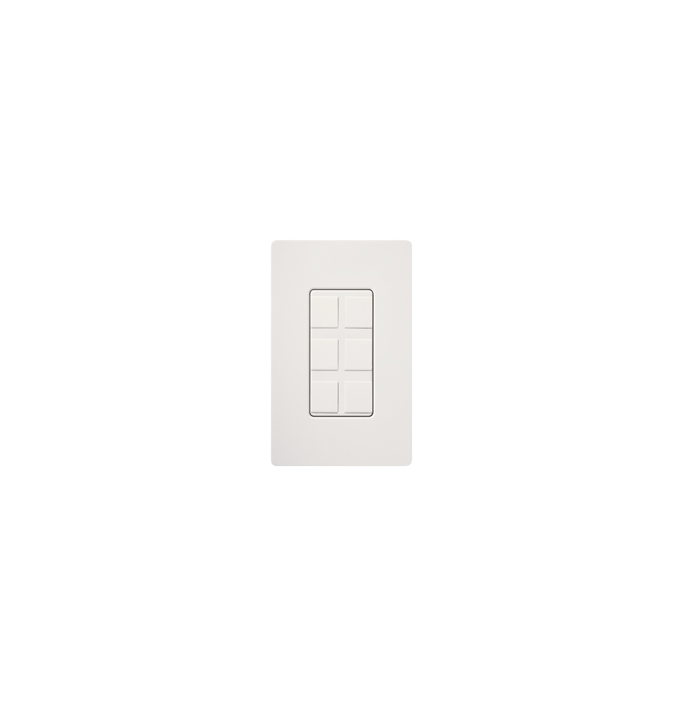 LUTRON ELECTRONICS SC6PFSW SC6PFSW Caja de pared para contactos varios 6 mini espacio