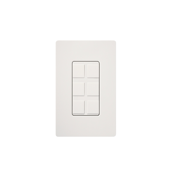 LUTRON ELECTRONICS SC6PFSW SC6PFSW Caja de pared para contactos varios 6 mini espacio