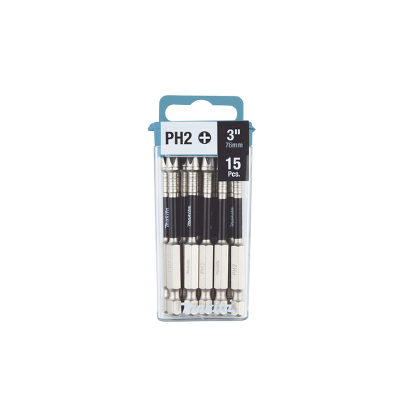 MAKITA E01258 E-01258 Broca Reforzada de 3 Phillips 2 Impact XPS® Paq. c/15 piezas
