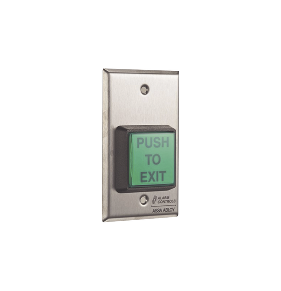 ALARM CONTROLS-ASSA ABLOY TS2 TS2 Botón de Salida de Acción Momentanea