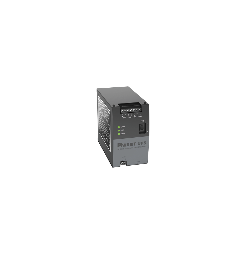 PANDUIT UPS00100DC UPS00100DC UPS Industrial de 100 Watts 24 Vcd de Entrada Instal