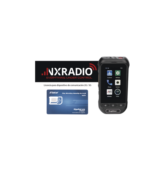 NXRADIO RG360KITSIMTEL RG360-KIT-SIMTEL KIT Radio RG360 +12 Meses Servicio NXRADIO