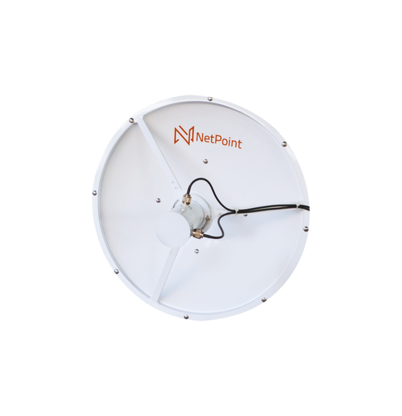 NetPoint NP3326 NP3326 Antena blindada de alto rendimiento de 2 ft 3.3-3.9 GHz Gan
