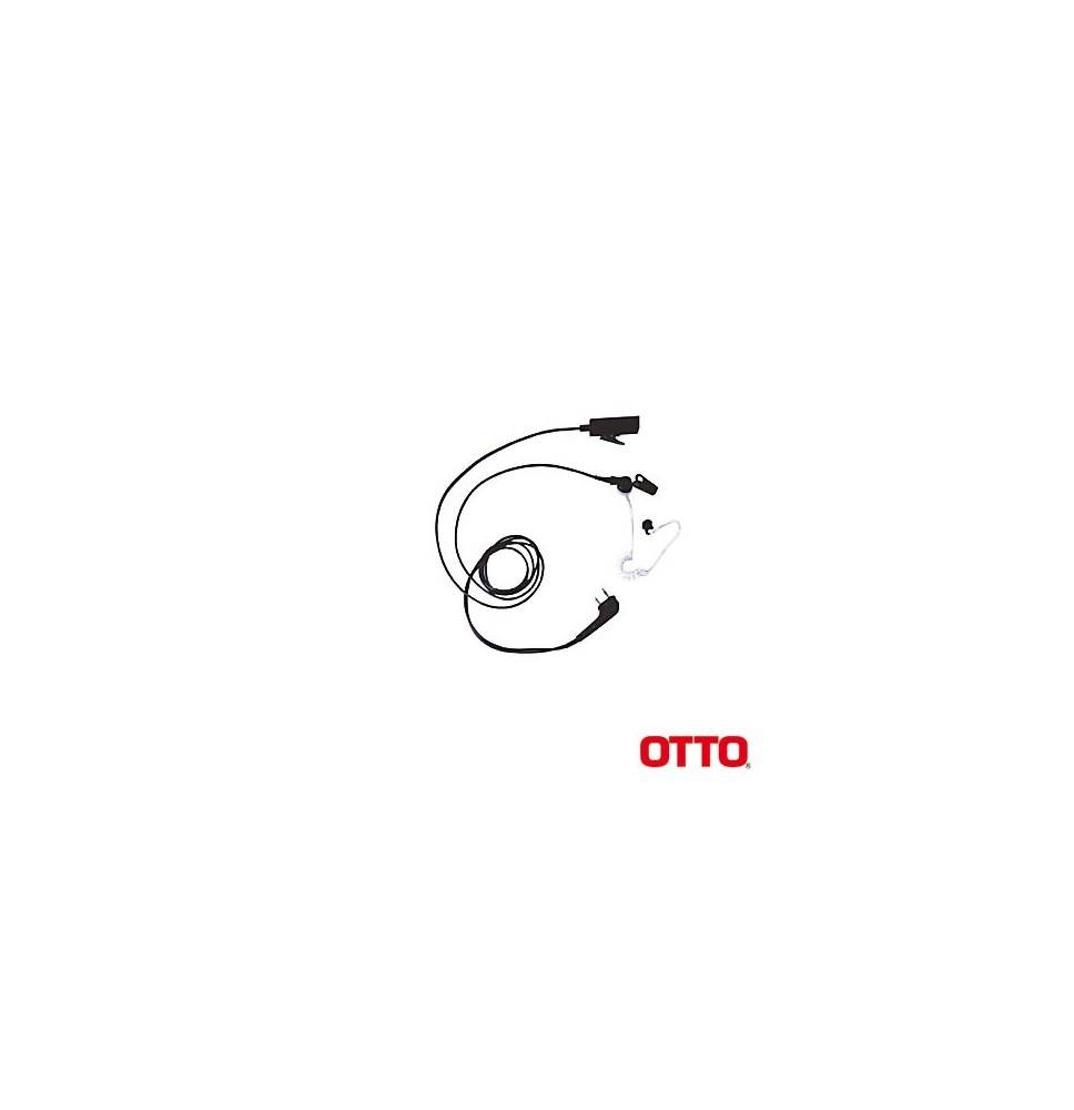 OTTO V110355 V1-10355 Micrófono-Audífono Profesional de 2 Cables para KENWOOD NX20