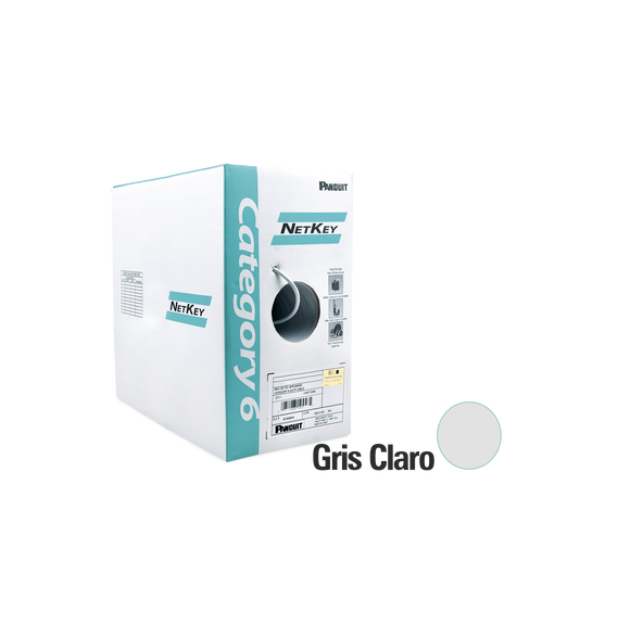 PANDUIT NUC6C04IGFE NUC6C04IG-FE Bobina de Cable UTP 305 m. de Cobre NetKey Reelex