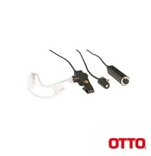 OTTO V110265 V1-10265 Kit de Micrófono-Audífono profesional de 3 cables para KENWO