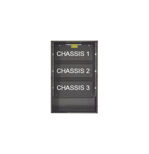 NOTIFIER EQBBC4 EQBB-C4 Gabinete De 3 Nivels / Serie EQ de NOTIFIER / Color Negro