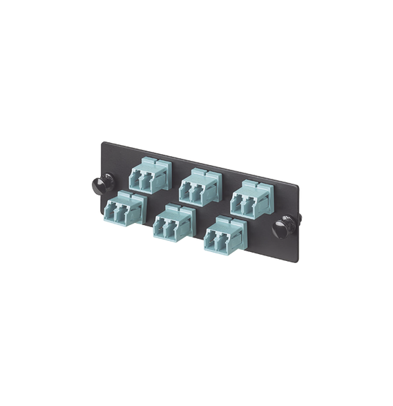 PANDUIT FAP6WAQDLCZ FAP6WAQDLCZ Placa Acopladora de Fibra Optica FAP Con 6 Conecto
