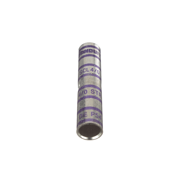 PANDUIT SCL40X SCL4/0-X Empalme de Compresión a tope de Cobre tipo barril largo. P