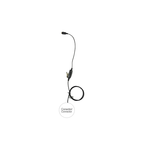 OTTO E11W2CM131 E1-1W2CM131 Micrófono de 1 cable serie LOC para ICOM ICF50/60/50V/