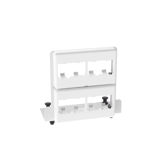 PANDUIT MS8PPB MS8PPB Patch Panel de 8 Puertos Mini-Com Para Uso con Gabinetes Mul