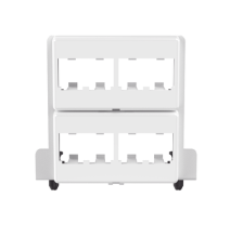 PANDUIT MS8PPB MS8PPB Patch Panel de 8 Puertos Mini-Com Para Uso con Gabinetes Mul