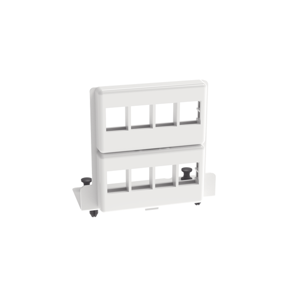 PANDUIT NKMS8PPB NKMS8PPB Patch Panel de 8 Puertos Keystone Para Uso con Gabinetes