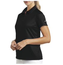 NIKE D354064SXLB D354064SXL/B Playera Polo Dri-FIT color Negra para Mujer