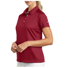 NIKE D354064SR D354064S/R Playera Polo Dri-FIT color Rojo Obscuro para Mujer