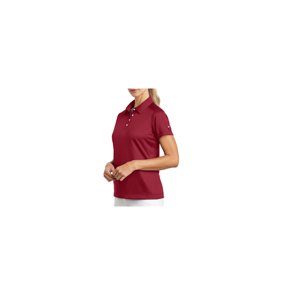 NIKE D354064SR D354064S/R Playera Polo Dri-FIT color Rojo Obscuro para Mujer