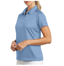 NIKE D354064SF D354064S/F Playera Polo Dri-FIT color Azul para Mujer