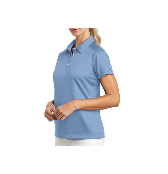 NIKE D354064SF D354064S/F Playera Polo Dri-FIT color Azul para Mujer