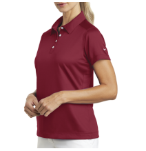NIKE D354064LR D354064L/R Playera Polo Dri-FIT color Rojo Obscuro para Mujer