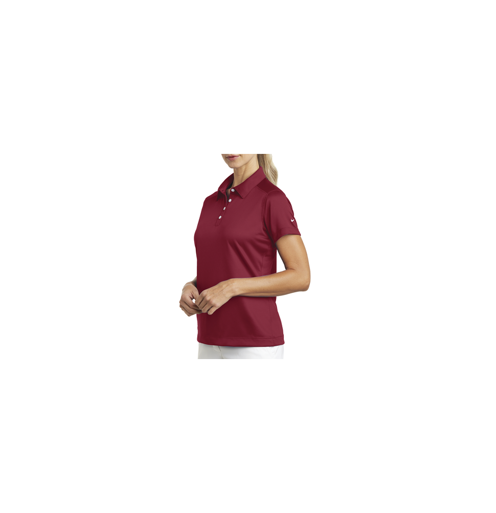 NIKE D354064LR D354064L/R Playera Polo Dri-FIT color Rojo Obscuro para Mujer NIKE D354064LR D354064L/R Playera Polo Dri-FIT color Rojo Obscuro para Mujer