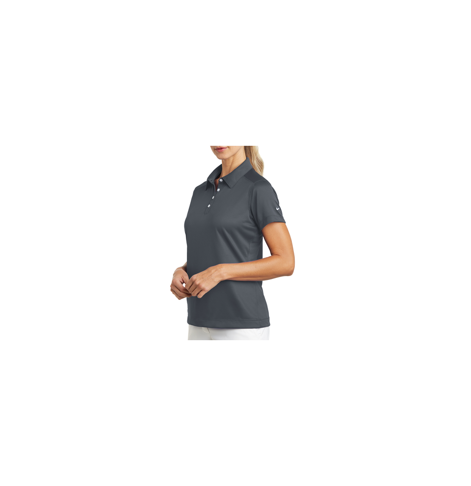 NIKE D354064SG D354064S/G Playera Polo Dri-FIT color Gris Obscuro para Mujer