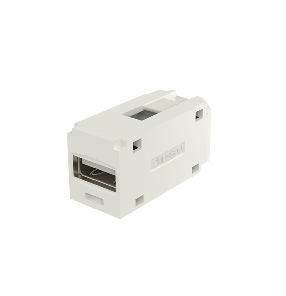 PANDUIT CMUSBAAIW CMUSBAAIW Módulo Acoplador USB 2.0 Hembra a Hembra Tipo Mini-Com