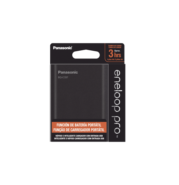 PANASONIC BQCCC87ABK BQCCC87ABK Cargador para baterías y power bank 2 en 1 carga i