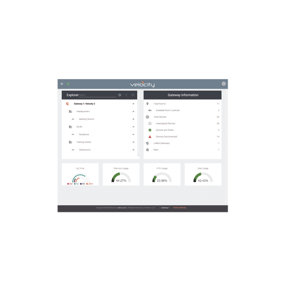 ATLONA ATVGWSW AT-VGW-SW VELOCITY SOFTWARE GATEWAY FOR 20 ROOMS