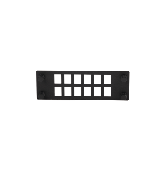 PANDUIT FPONEAP12 FPONEAP12 Placa Para 12 Adaptadores de Fibra Óptica Uso con Gabi