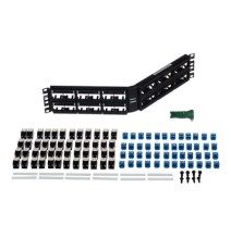 PANDUIT CPPKLA6ATG48WBL CPPKLA6ATG48WBL Kit de Patch Panel Modular Angulado de 48 Pue