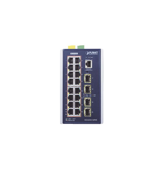 PLANET IGS632516P4S IGS-6325-16P4S Switch Industrial Capa 3 16 Puertos 10/100/1000T 8