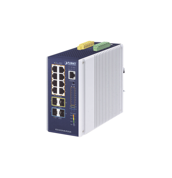 PLANET IGS63298UP2S2X IGS-6329-8UP2S2X Switch Industrial Administrable Capa 3 Con 8 P