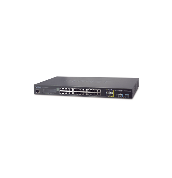 PLANET SGS522024T2X SGS-5220-24T2X Switch de Acceso Stack Capa 2+ de 24 puertos + 4 c