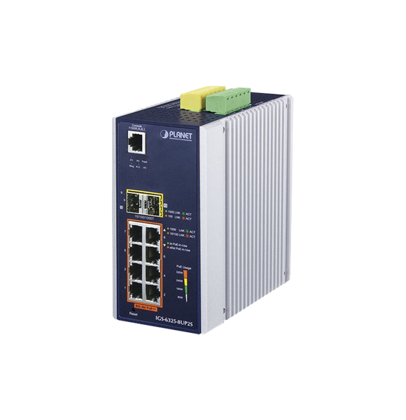 PLANET IGS63258UP2S IGS-6325-8UP2S Switch Industrial Administrable Capa 3 8 Puertos G