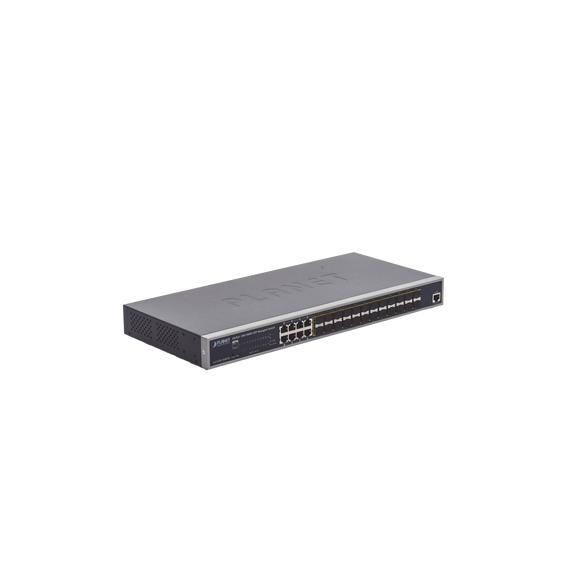 PLANET GS522016S8CR GS-5220-16S8CR Switch Administrable Capa 2 con Fuente de Alimenta