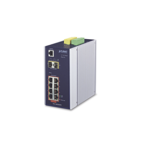 PLANET IGS10020HPT IGS-10020HPT Switch Industrial Administrable Capa 2 8 puertos PoE