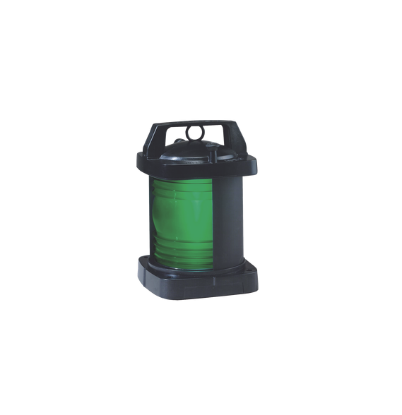 PERKO 1372GE0BLK 1372-GE0-BLK Luz de navegación con lente en color verde con arco de