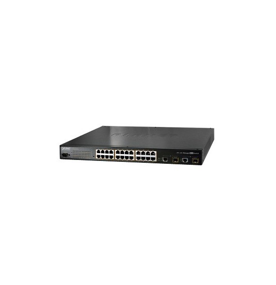 PLANET FGSW2620PVM FGSW-2620PVM Switch PoE administrable L2 de 24 puertos PoE 802.3af