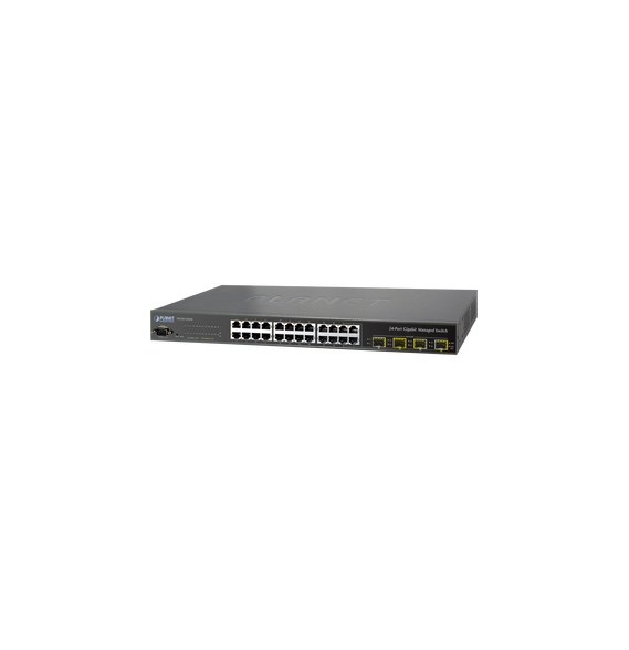 PLANET WGSW24040R WGSW-24040R Switch Administrable L2+ 24 puertos 10/100/1000 Mbps 4