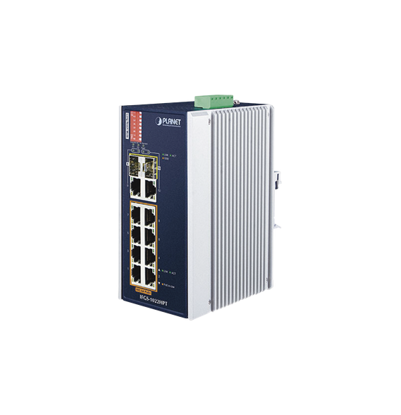 PLANET IFGS1022HPT IFGS-1022HPT Switch Industrial PoE no administrable de 8 Puertos 1