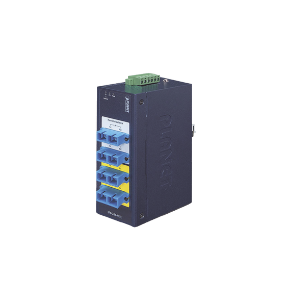 PLANET IFB244MSC IFB-244-MSC Switch Industrial Bypass de Fibra Optica Multimodo con C