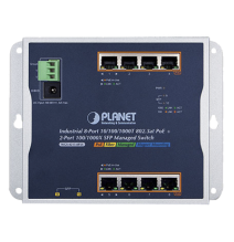 PLANET WGS42158P2S WGS-4215-8P2S Switch Industrial PoE Administrable de Pared Capa 2