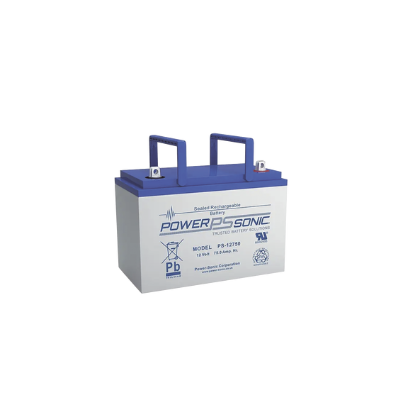 POWER SONIC PS12750U PS-12750-U Batería 12V 78.6AH Para Respaldo Tecnologías AGM/VRLA