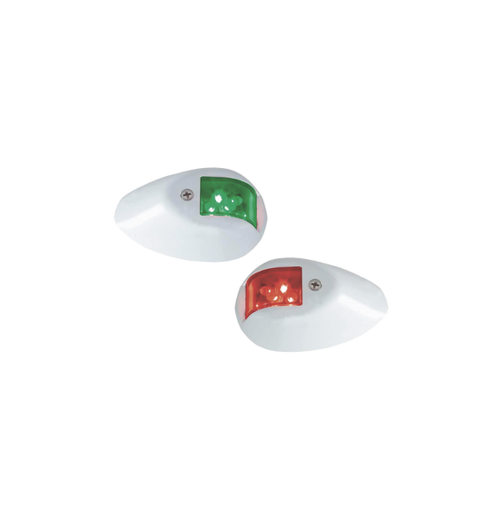 PERKO 0602DP1WHT 0602-DP1-WHT Set de Luces de Navegación Verticales Rojo / Verde con