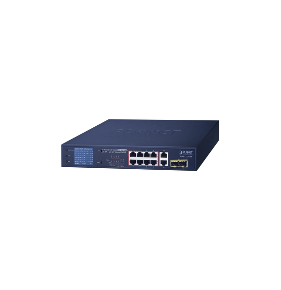 PLANET GSD1222VHP GSD-1222VHP Switch No Administrable 8 Puertos Gigabit con Modo Exte